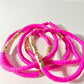 Pink Beaded Bracelets