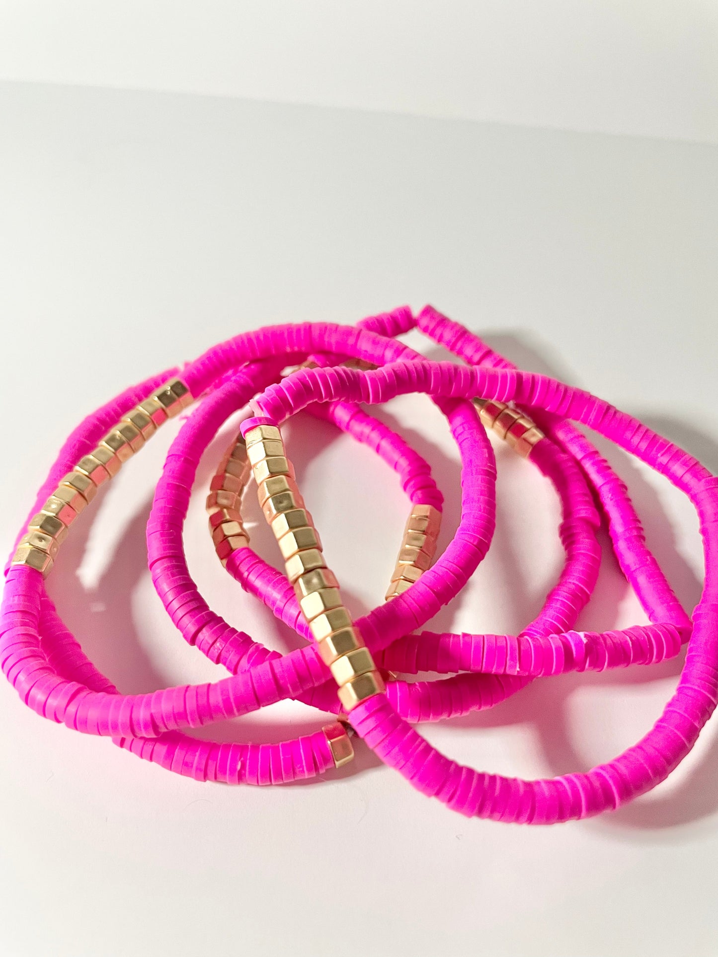 Pink Beaded Bracelets