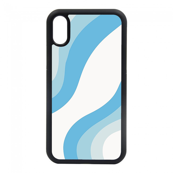 blue curvy phone case for iphone 6, iphone 7, iphone 8, iphone plus, iphone max, iphone x, iphone xs, iphone 11, iphone pro