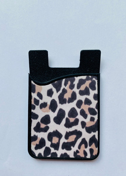 card holder cheetah credit card iphone phone case