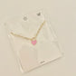 Pink Heart lock necklace