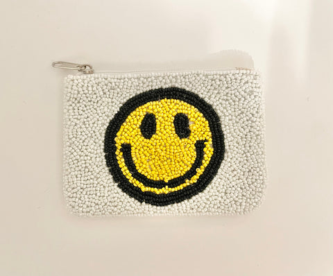 Smiley face pouch