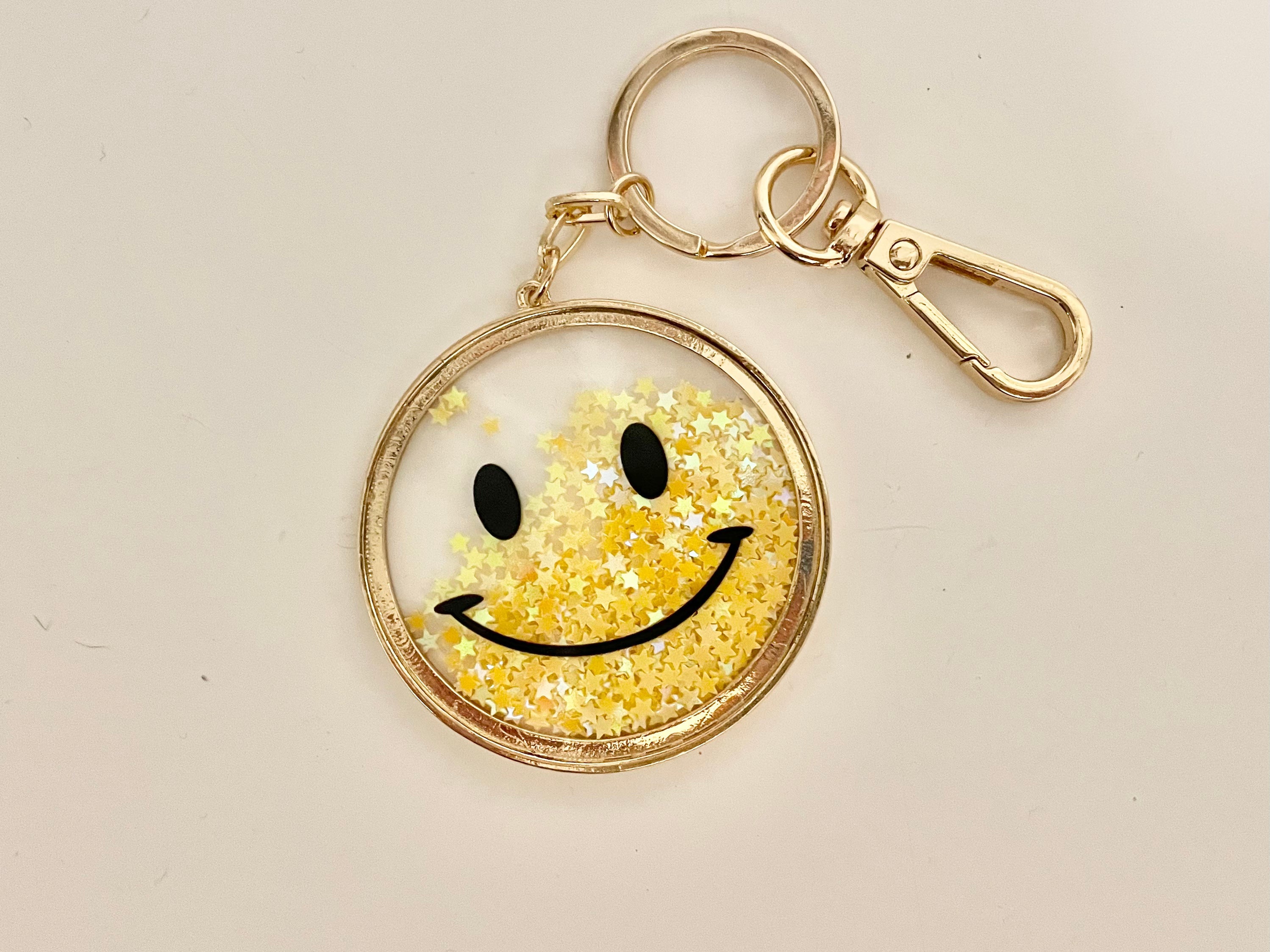 Smiley face Keychain โ Hailey's Stickers