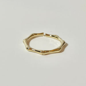 Bamboo gold ring