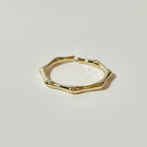 Bamboo gold ring