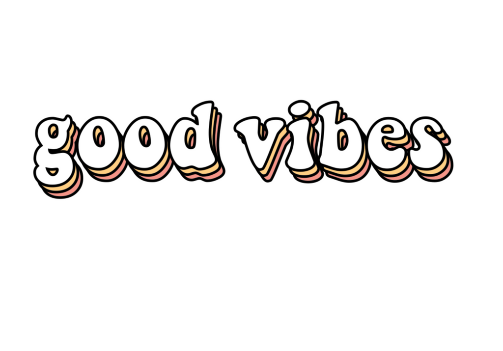 good vibes sticker – Hailey's Stickers
