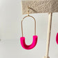 Pink Loop Earrings