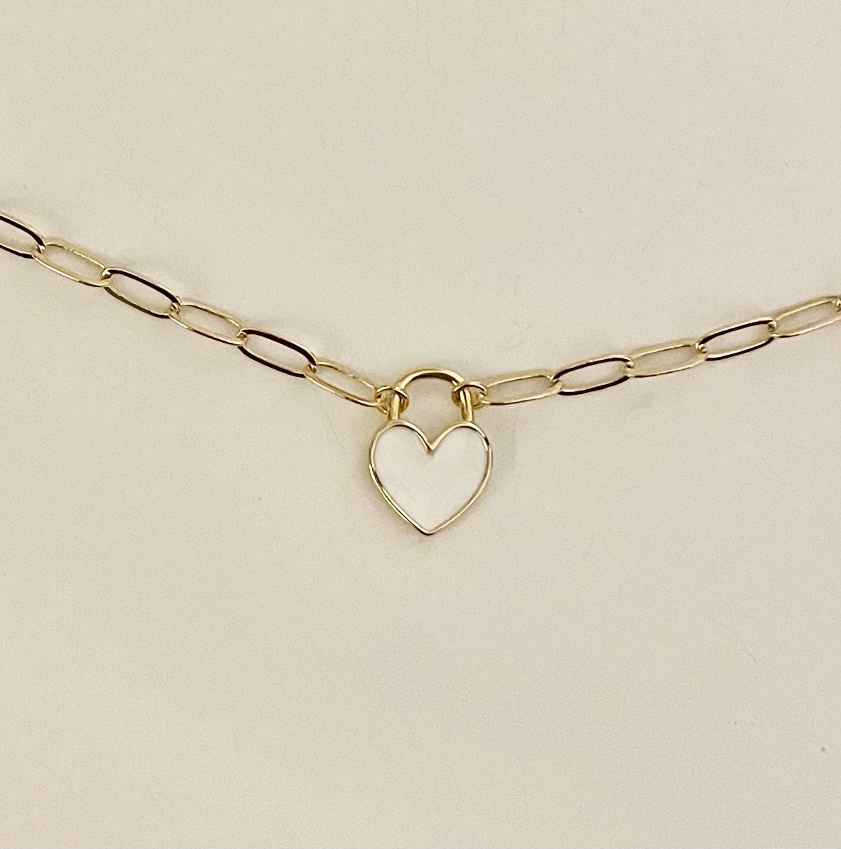 Heart lock necklace