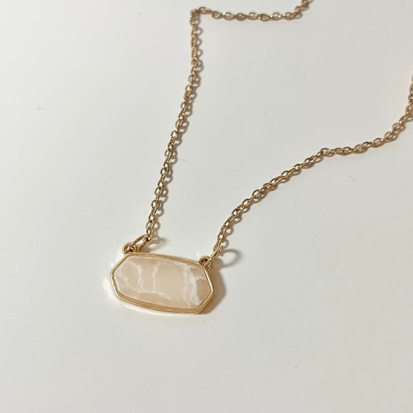 Marbled stone Necklace