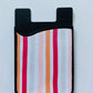 pink and orange stripe card holder phone credit card