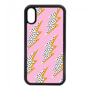 pink lightning bolt phone case. we have phone cases for most of your iphones. iphone 6, iphone 6s, iphone 7 8, iphone 7 8 plus, iphone SE, iphone xs, iphone x, iphone xr, iphone xs max, iphone 11, iphone 11 pro, iphone 11 pro max.