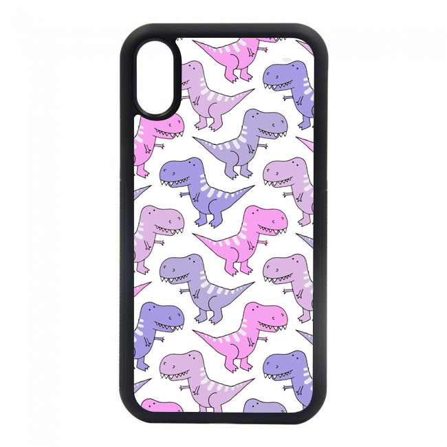 purple dinosaur phone case for iphone 6, iphone 7, iphone 8, iphone plus, iphone max, iphone x, iphone xs, iphone 11, iphone pro